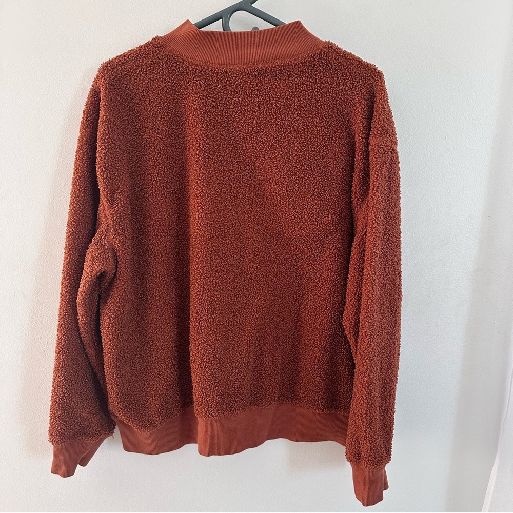 Fuzzy Rust Sweater - Picture 2 of 3